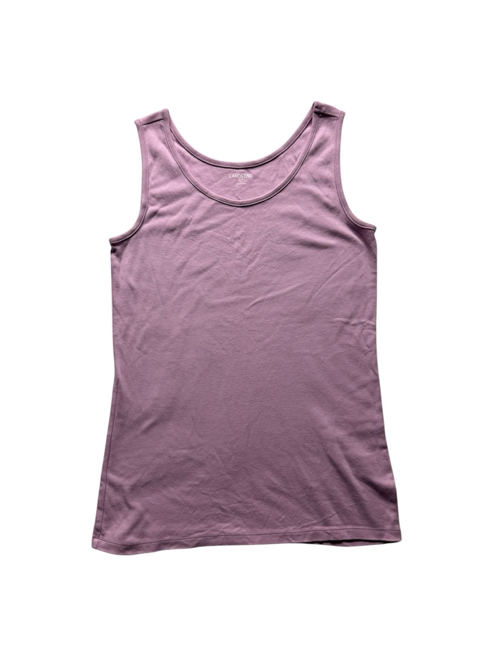 Lands’ End Women’s Purple Tank Top Size Small 6-8 Scoop Neck Basic Layering